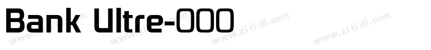 Bank Ultre字体转换